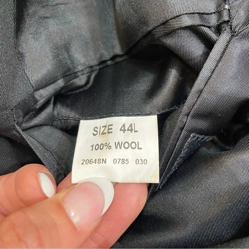 Men’s Jos. A. Bank Mens Black 100% Wool‎ Blazer Size 44L